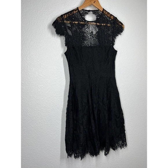 BB Dakota Rhianna Open Back Lace Dress Size 0 Fit And Flare Cocktail - Picture 3 of 7